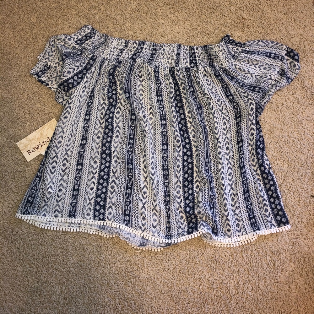 Off the shoulder blouse